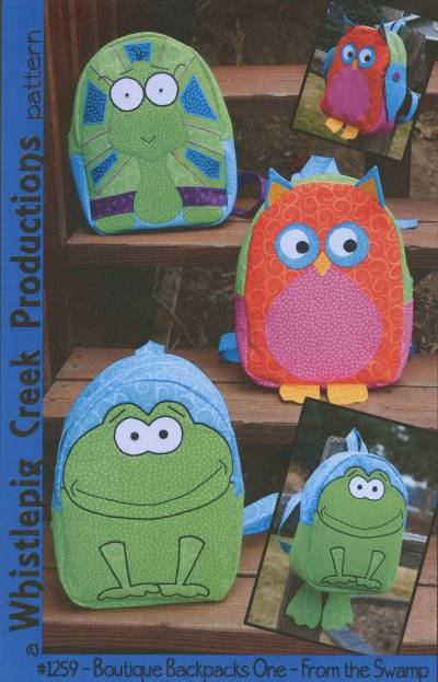 Boutique Backpacks One - From the Swamp Pattern in PDF by Whistlepig Creek Productions